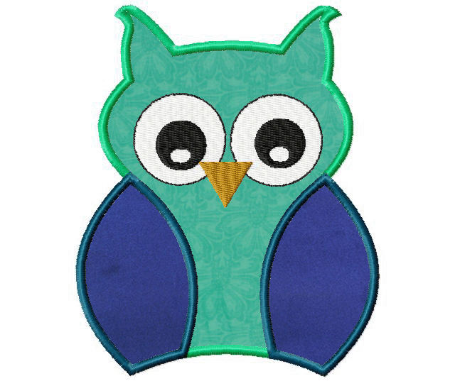 Free Machine Owl Applique Daily Embroidery