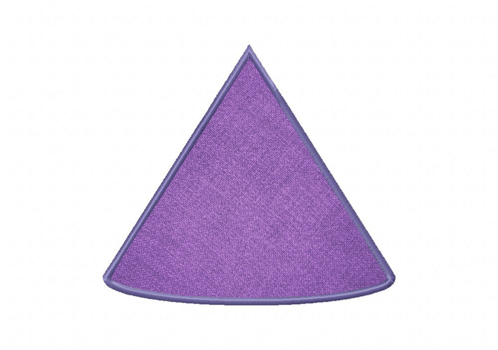 cone geometric applique embroidery stitched includes both dailyembroidery 6x10 hoop