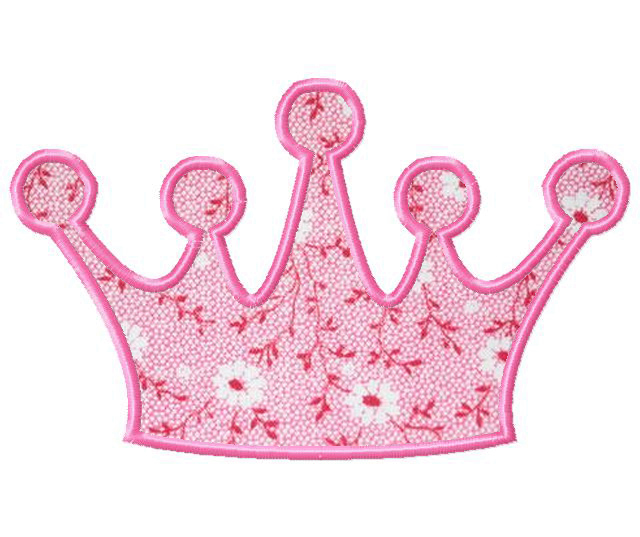 Free Applique And Fill Stitch Crown For A Princess Or Prince Daily