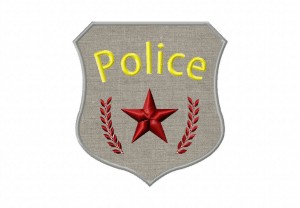 Free Police Badge Machine Applique – Daily Embroidery