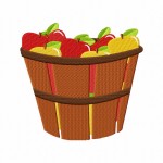 Bushel of Apples Machine Embroidery Design | Daily Embroidery