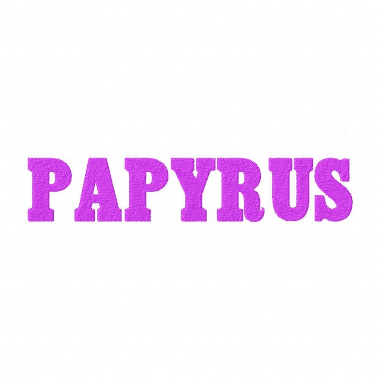 avatar papyrus font