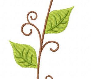 Leafy Vine Stitched Machine Embroidery Design – Daily Embroidery