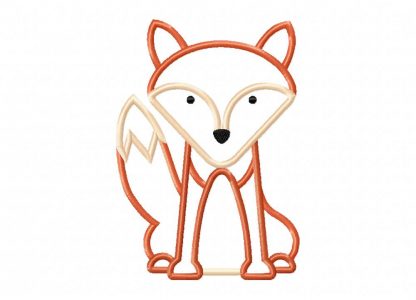 Serious Fox for Autumn Includes both Applique and Stitch Embroidery ...