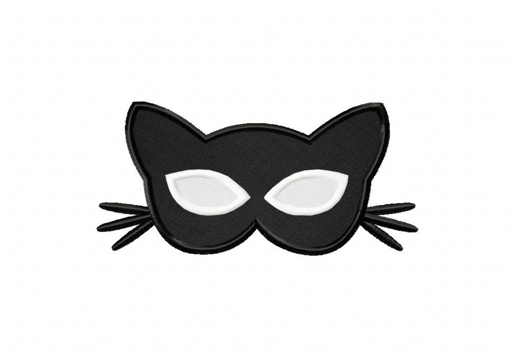 Cat Mask Embroidery Design – Daily Embroidery