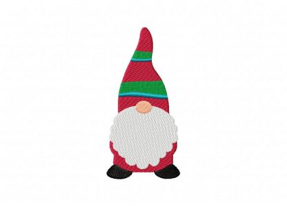 Holly Jolly Gnome Striped Embroidery Design – Daily Embroidery