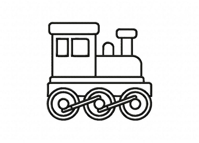 Train Head Embroidery Design – Daily Embroidery