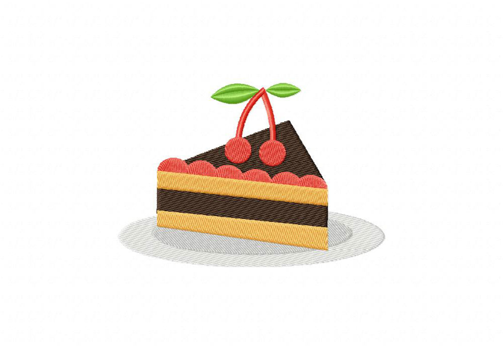 A piece of cake on a plate with a slice cut out of it Image & Design ID  0000125222 - SmileTemplates.com
