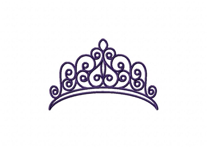 Quinceanera Crown 2 Stitched Embroidery Design